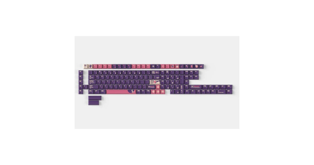 KeychronLunar Witch - Cherry Profiel Dye-Sub PBT Volledige Keycap Set keycaps  (Donkerpaars, 140 stuks)