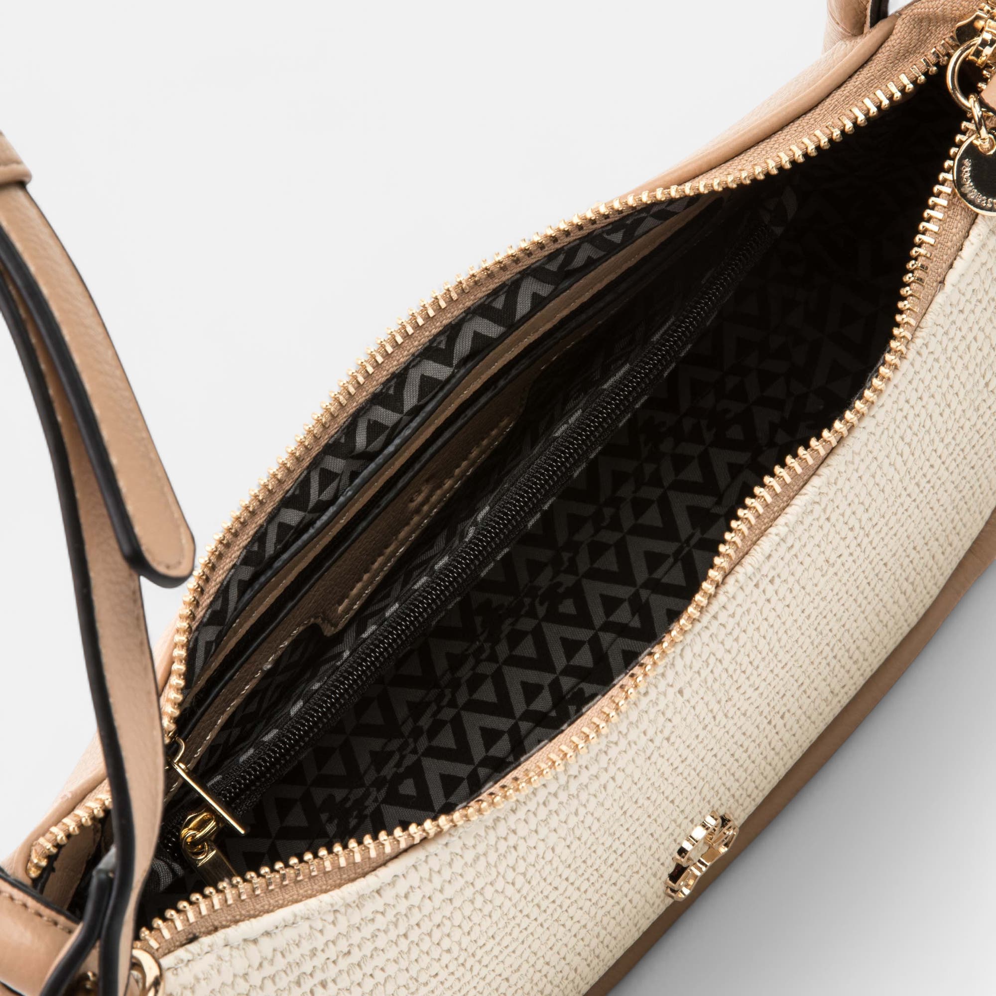 Sac bandoulière beige