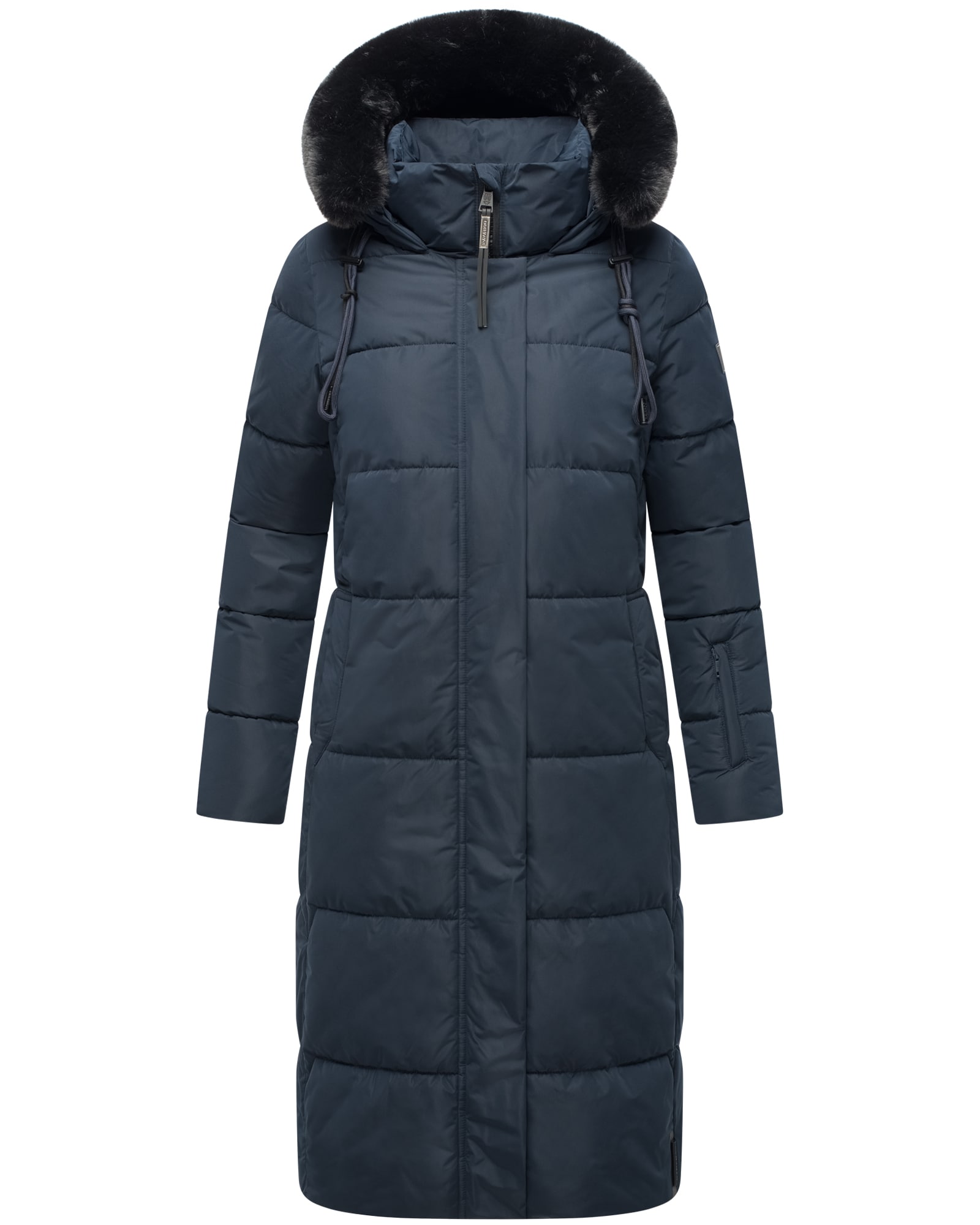 NAVAHOO Damen Winter Steppmantel Stepp Jacke Mantel Parka Mit Warm Kapuze & Recyceltes Obermaterial Blitzliebe