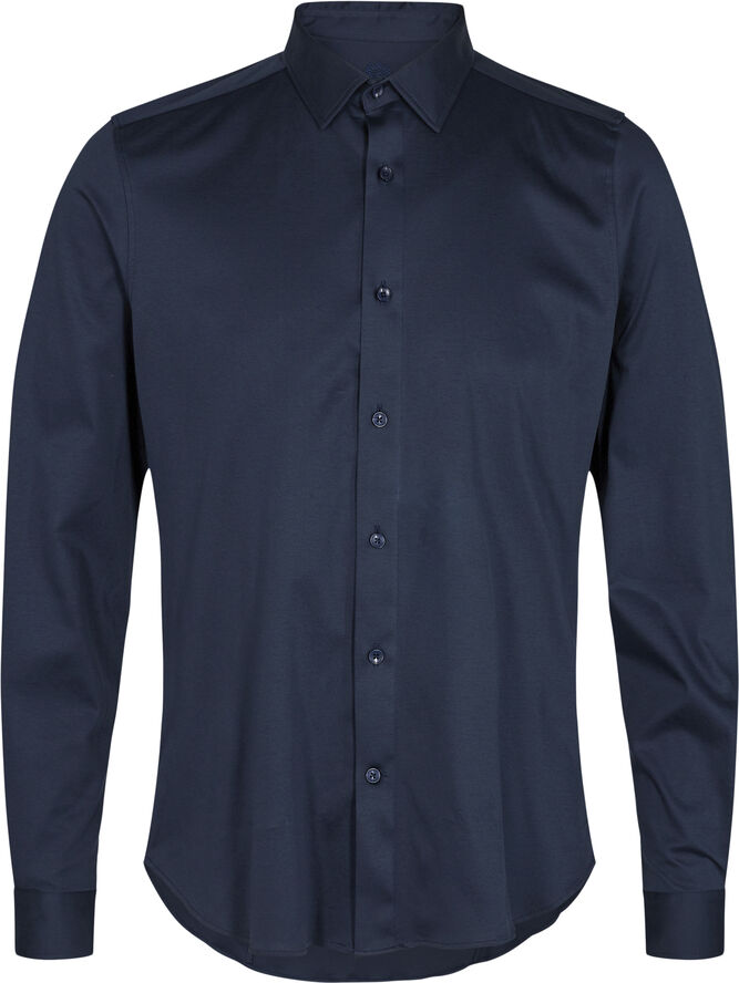 Mos Mosh Gallery Marco Crunch Jersey Shirt Navy