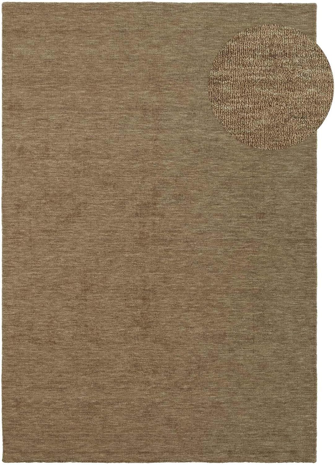 Taracarpet Teppich Vanessa Wool Gabbeh Loom Wollteppich strapazierfähiger Schurwollteppich fürs Wohnzimmer, Schlafzimmer und Esszimmer beige 130x190 cm