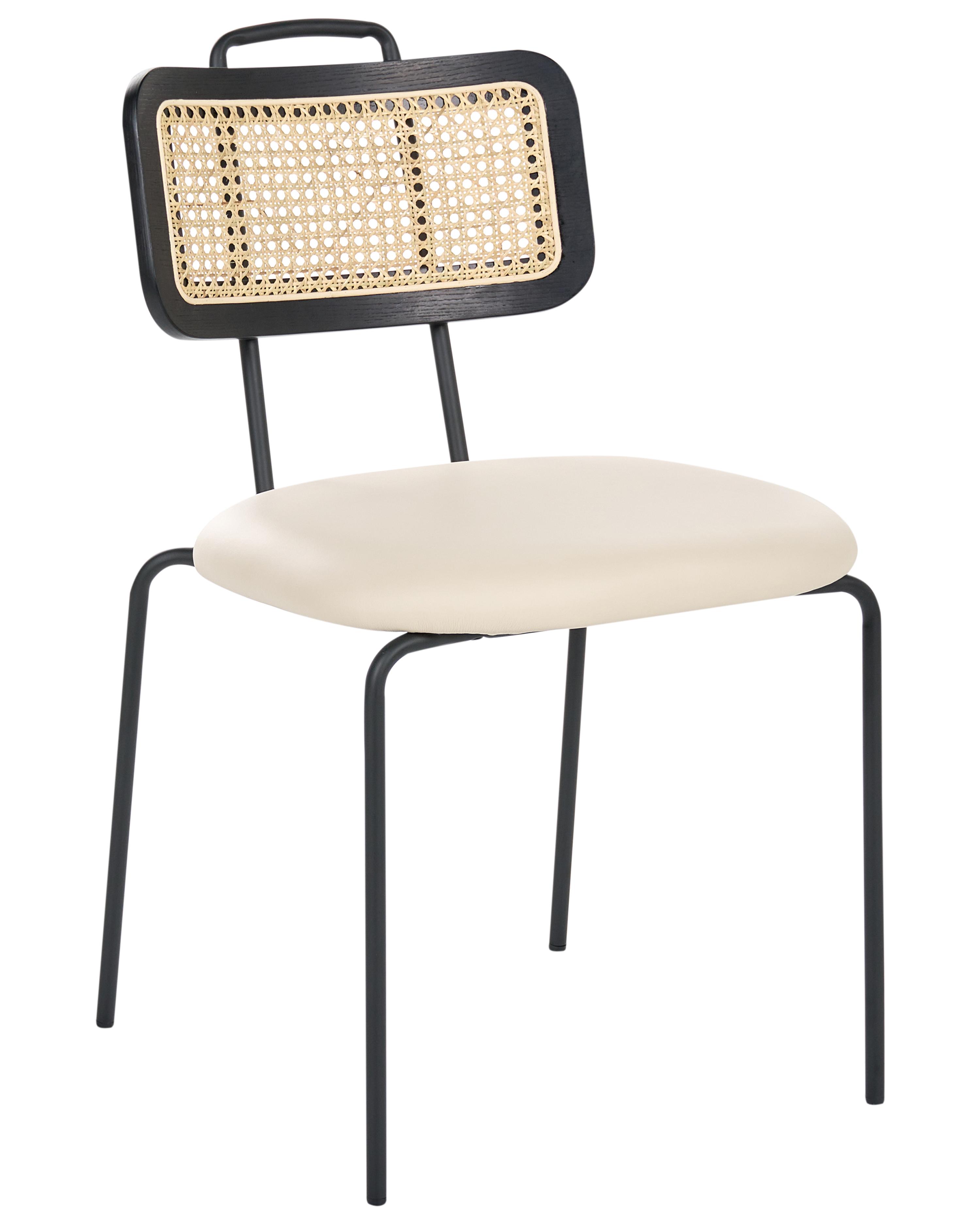 Set van 2 eetkamerstoelen ADELANTO Lichtbeige