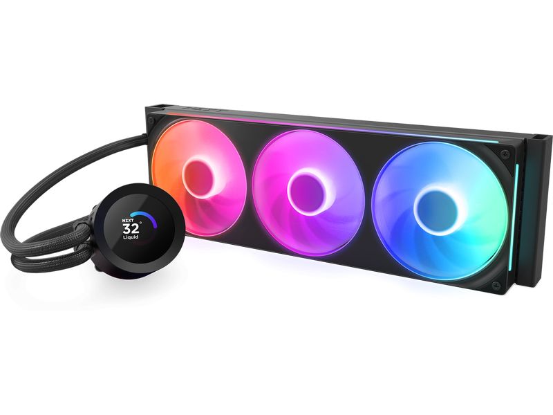 NZXT Wasserkühlung Kraken Plus 360 RGB Schwarz 360-mm-RGB-Wasserkühlung mit Beleuchtung