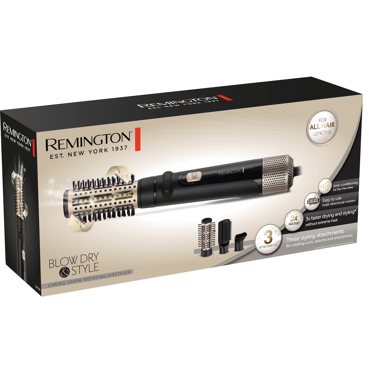 Remington Blow Dry & Style Caring roterende varmluftsbørste AS7580