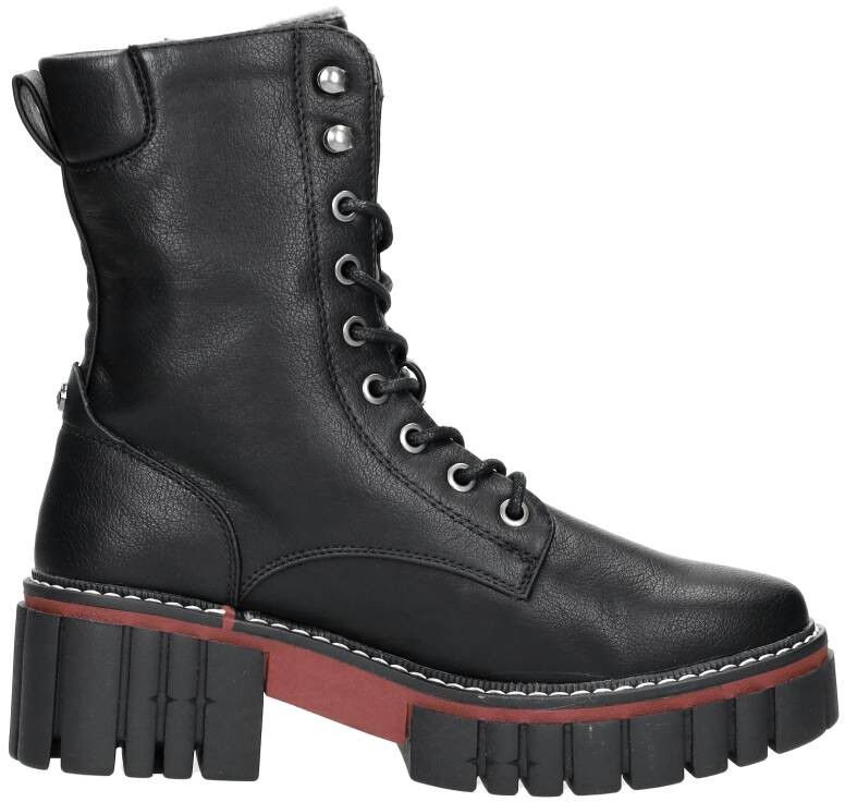 Mustang Veterschoenen Hoog zwart