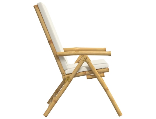 VIDAXL - Chaise pliante Chaises de bistro pliantes lot de 6 et coussins blanc crème