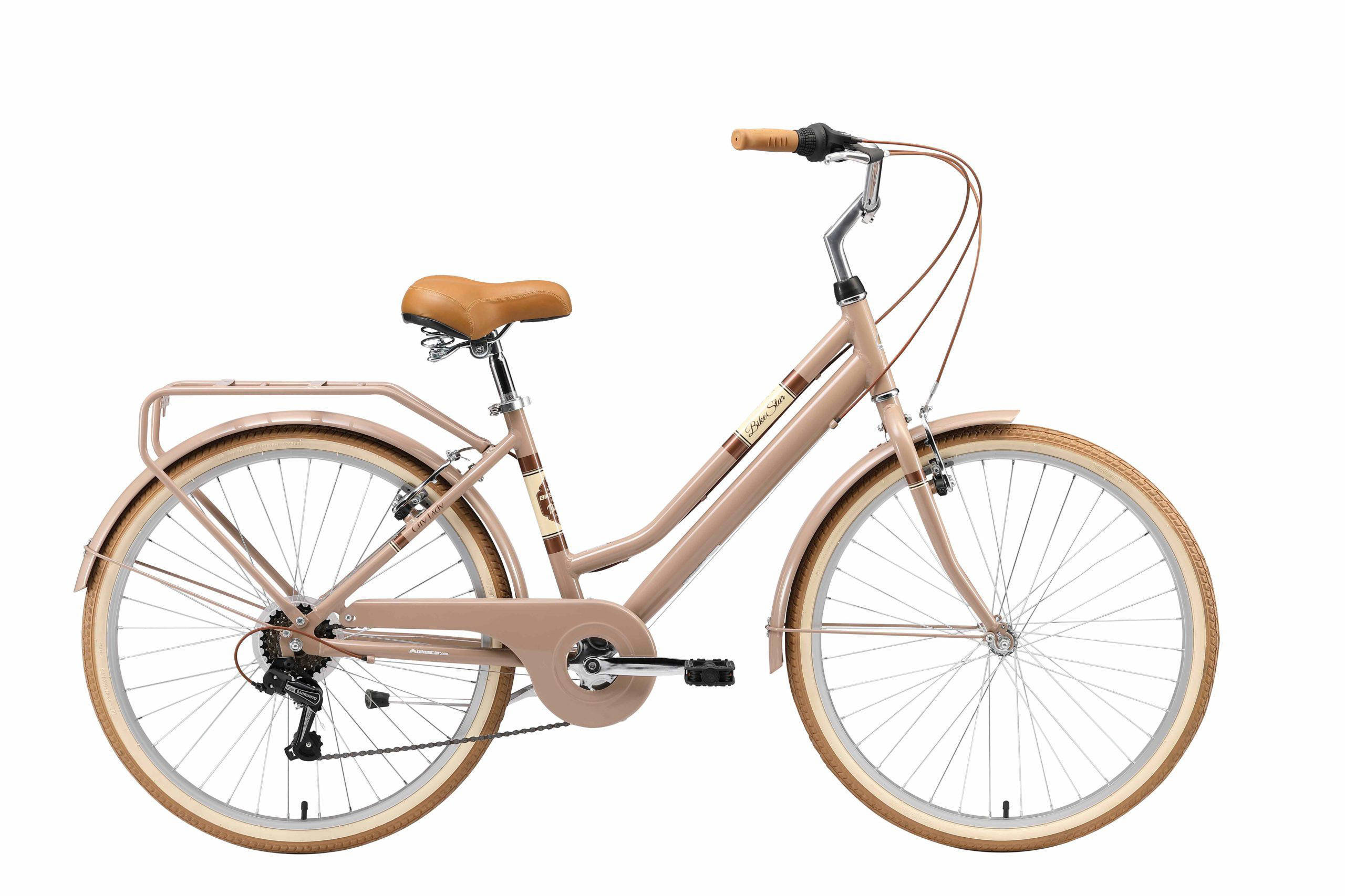 BikeStar retro kinderfiets, 26 inch, 7 sp derailleur, bruin