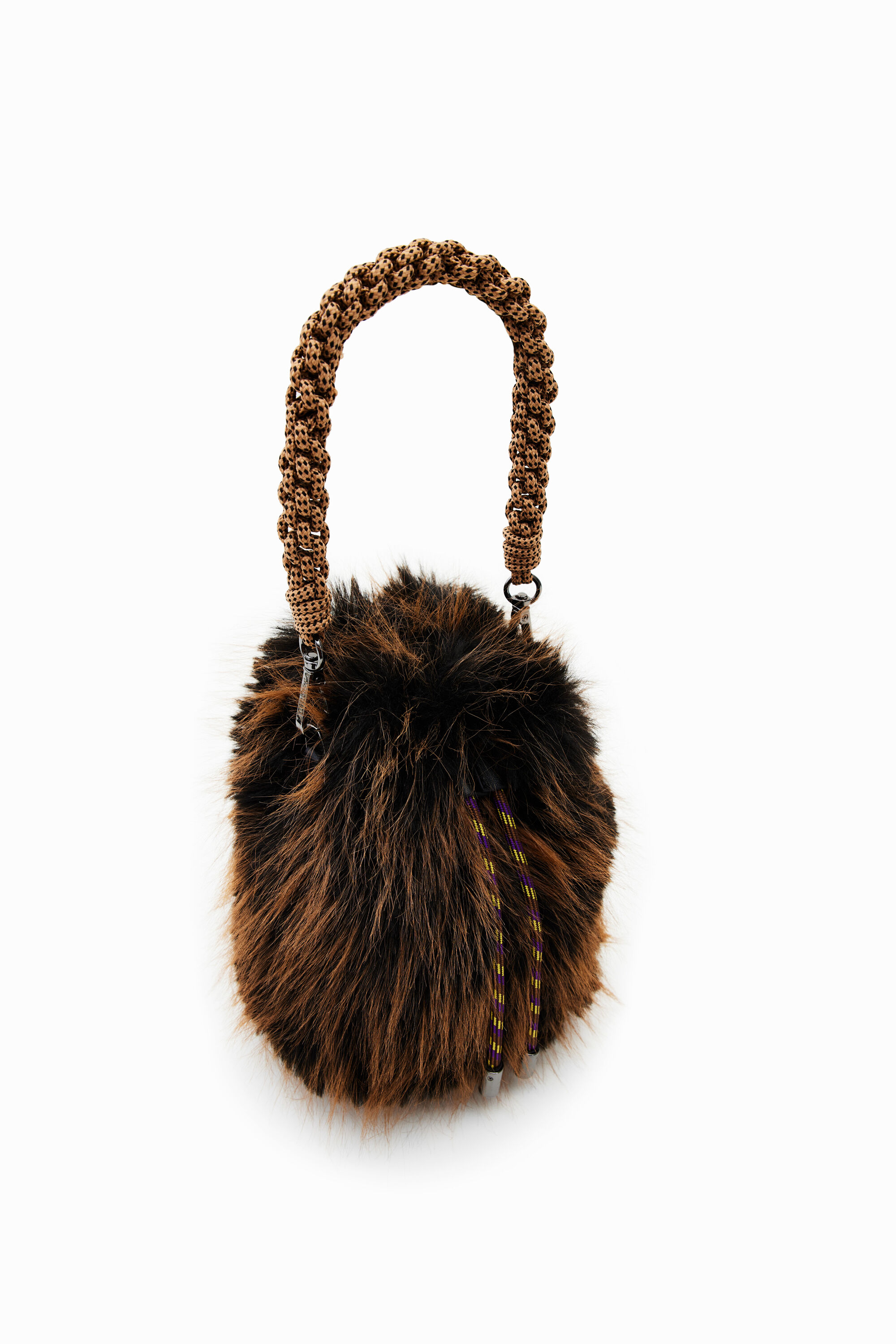 Bolso bucket pequeño pelo