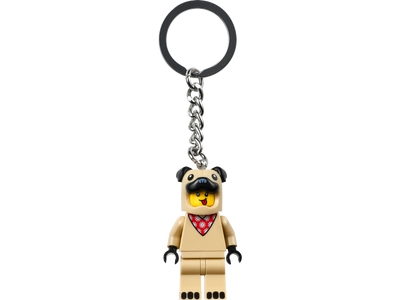 LEGO Jongen in Franse buldogpak sleutelhanger (854158)