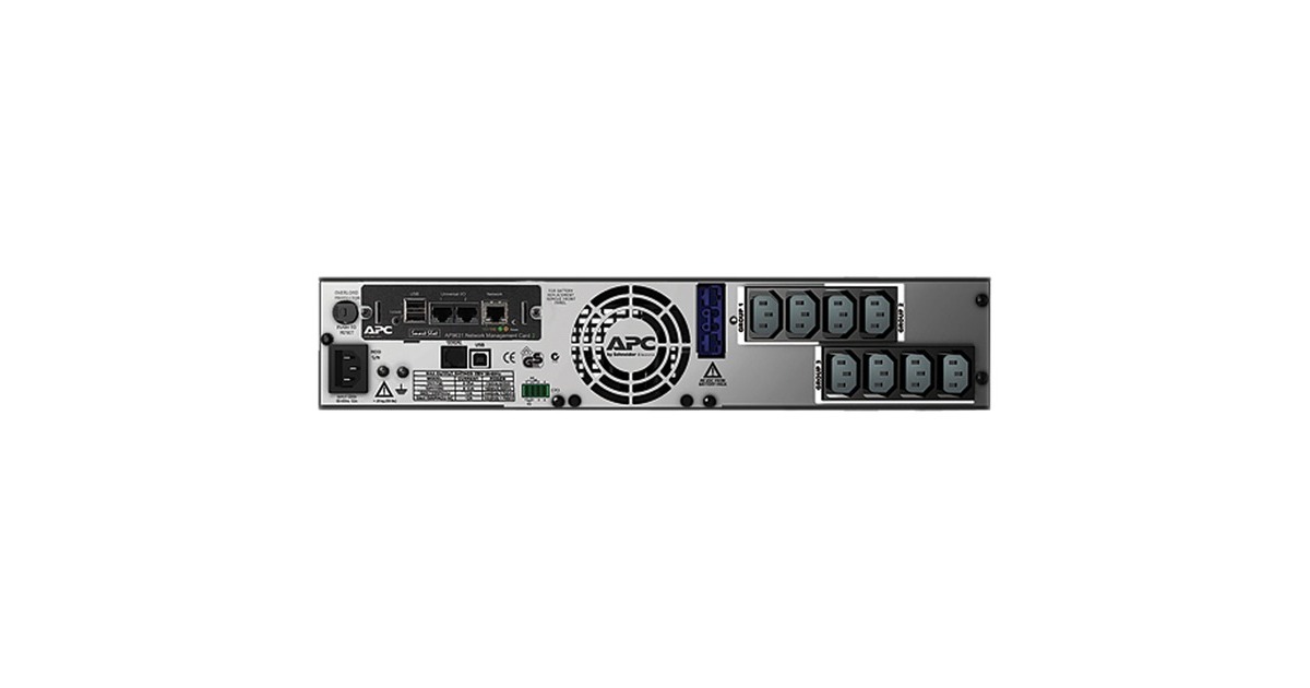 APCSmart-UPS X 1500VA noodstroomvoeding ups  (Zwart, 8x C13 uitgang, USB, NMC, 2U, SMX1500RMI2UNC, Retail)