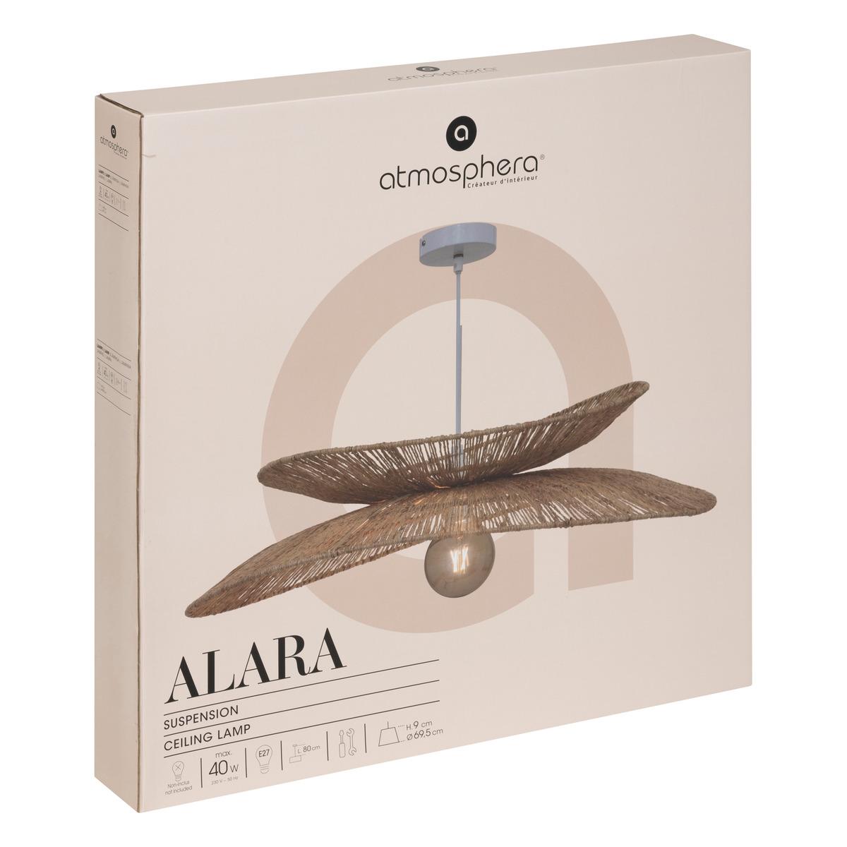 SUSPENSION JUTE ALARA NATUREL D.69.5CM