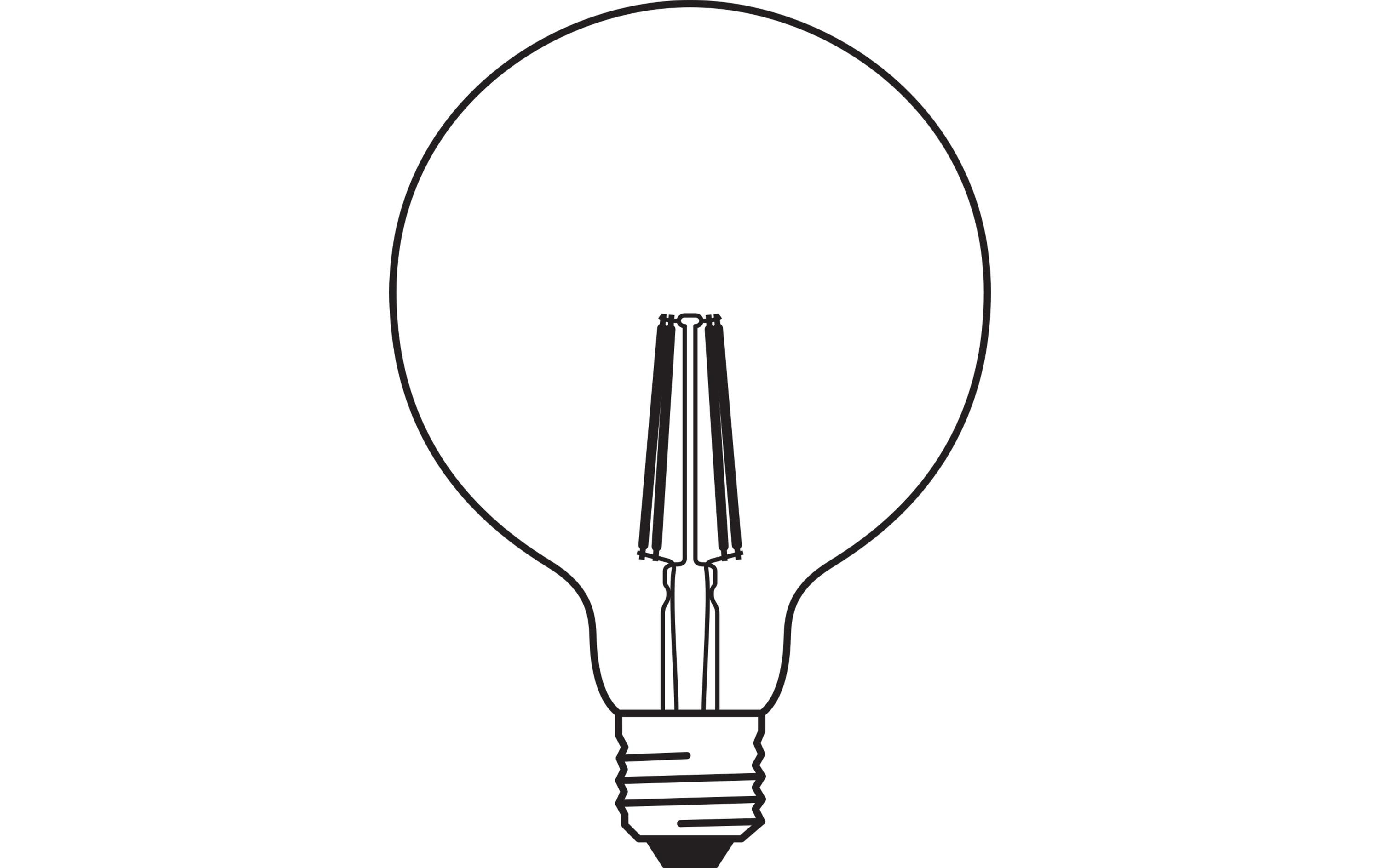 Leuchtmittel SMART+ Globe, Filament, 6W, E27, WiFiSmart Leuchtmittel mit WiFi- Technologie