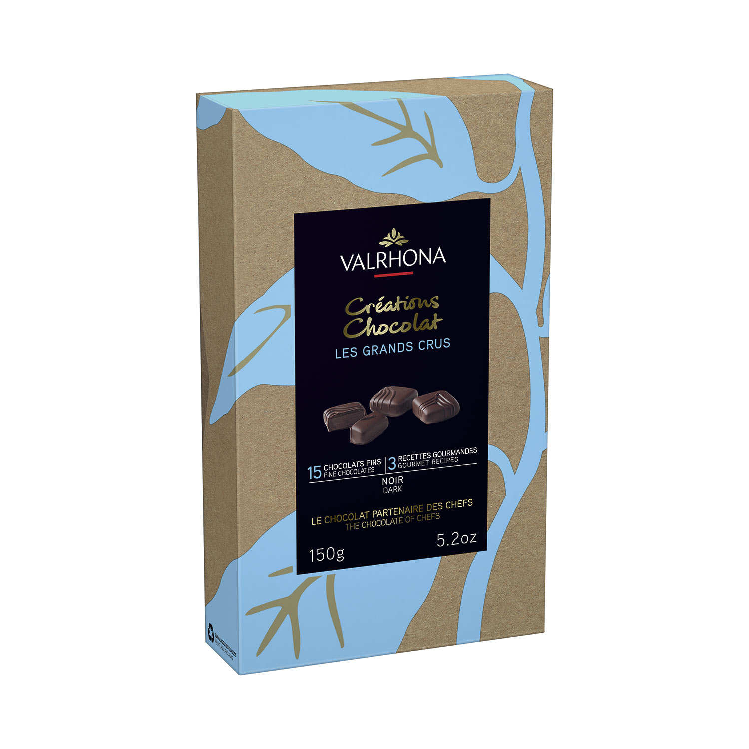 Coffret chocolats fins noir - Valrhona