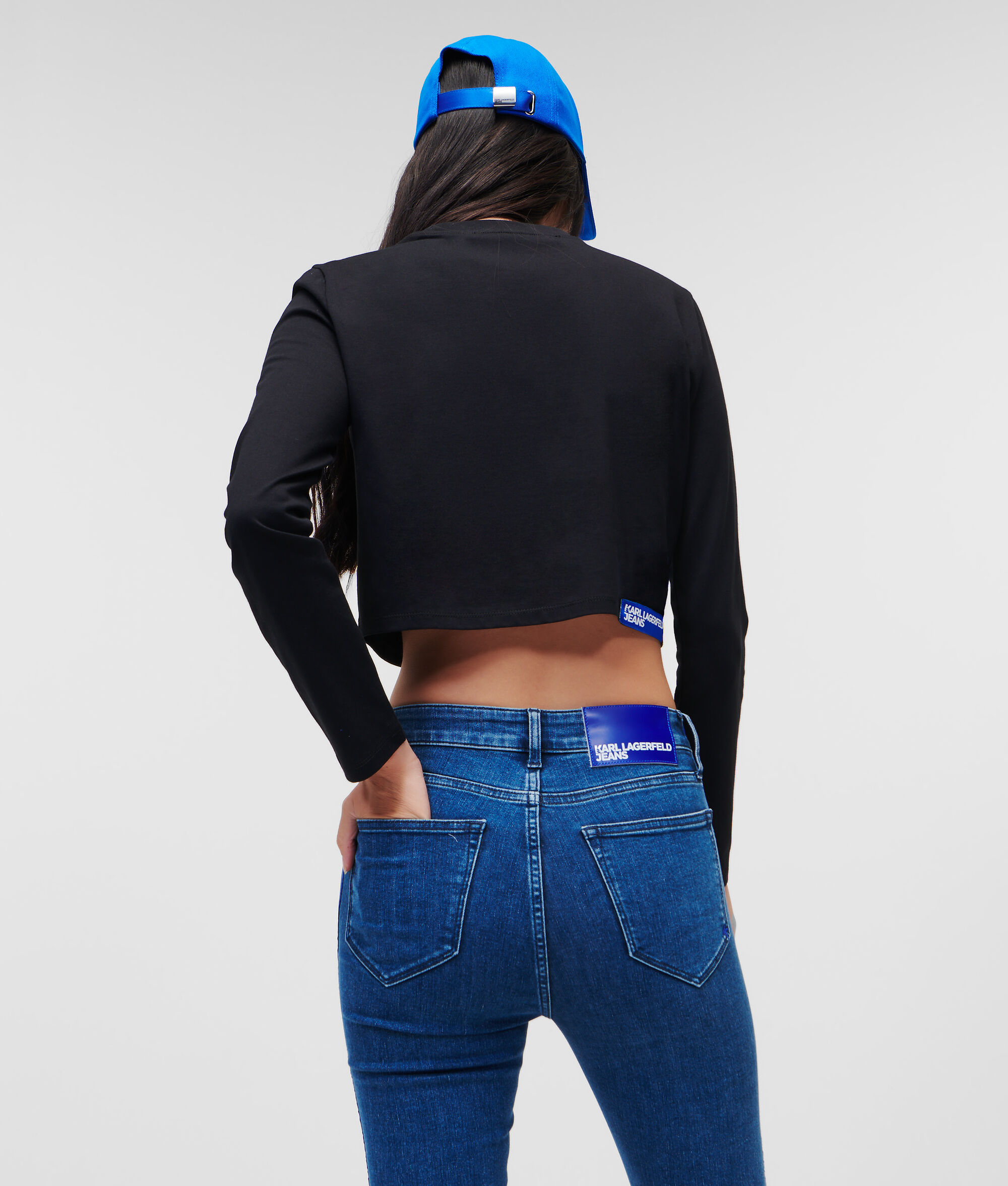 T-SHIRT MANCHES LONGUES KLJ CROPPED