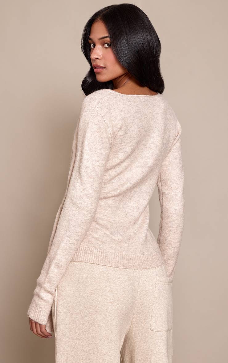 Cardigan Cache-cœur Grande Taille En Maille Douce Avec Liens Sur Les Côtés