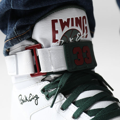 Baskets 33 Hi 1BM01117 White Sycamore Biking Red