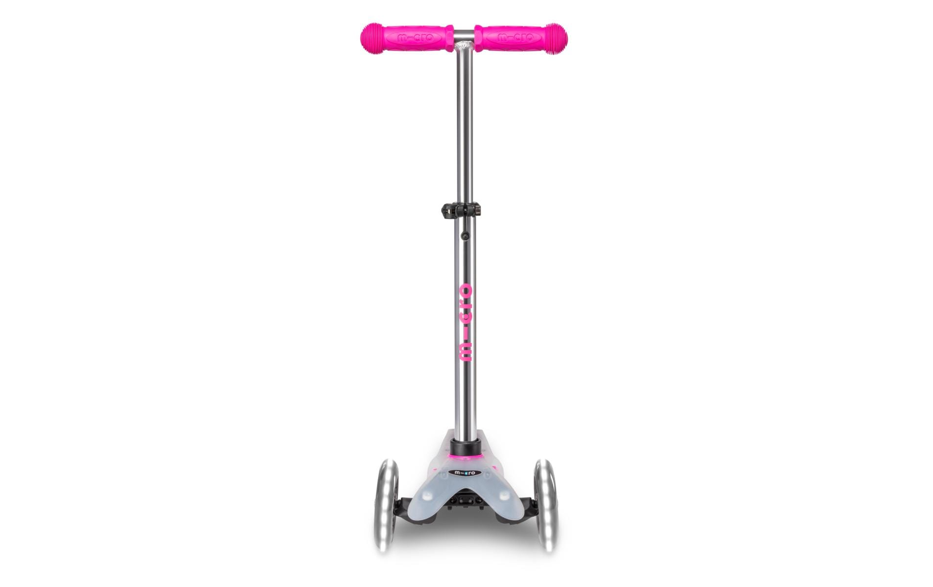 Kickboard Mini Micro Deluxe Flux LED Neon PinkKinderroller mit 3 Rädern