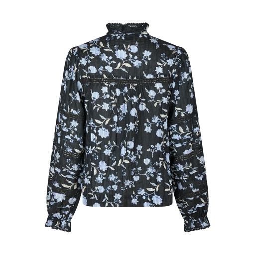 Neo Noir Lyla Night Flower Bluse, Navy, 42