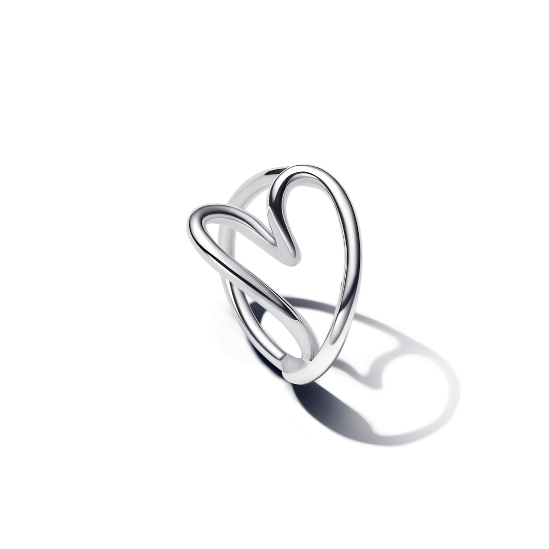 Pandora Moments Organisch Geformtes Herz Ring 925 Silber