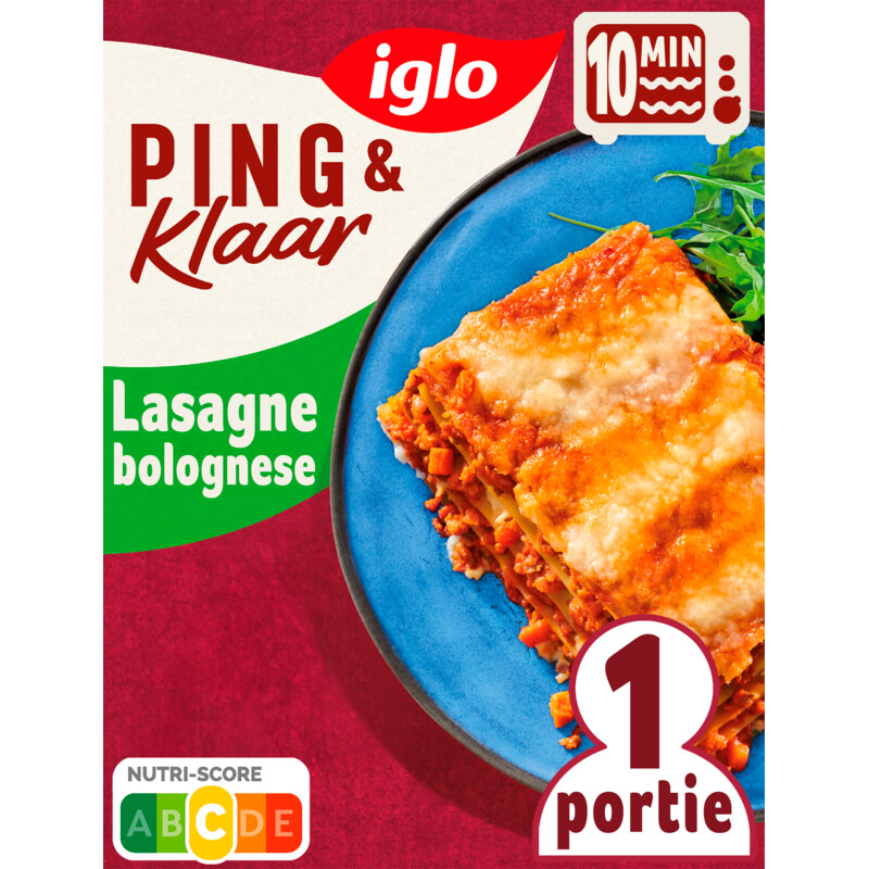 Iglo Ping & klaar lasagne bolognese