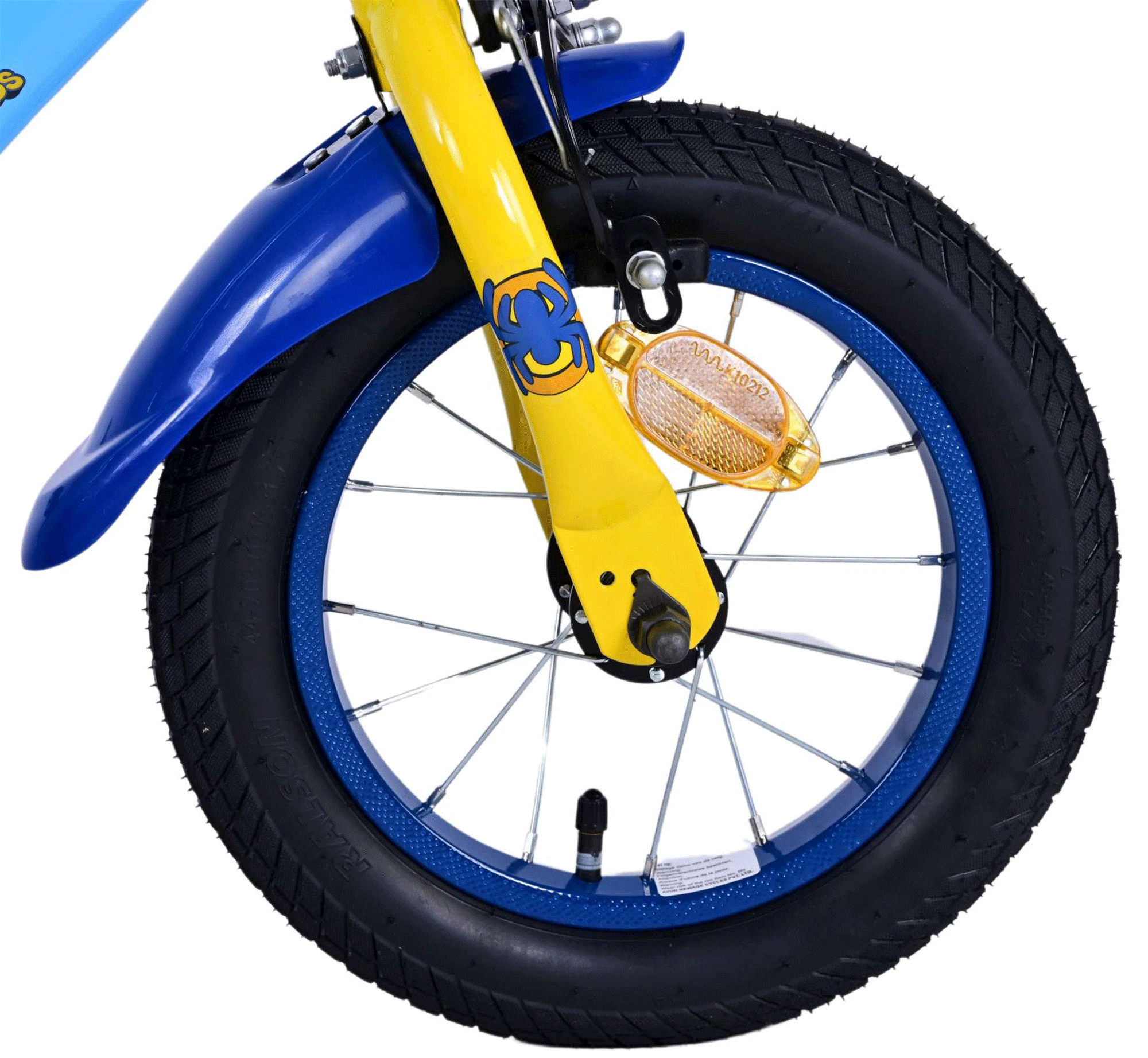 Spidey Kinderfahrrad 12 Zoll 90-105 cm Größe Mädchen Jungen Fahrrad Alter ab ca. 3 Jahre mit Rücktrittbremse