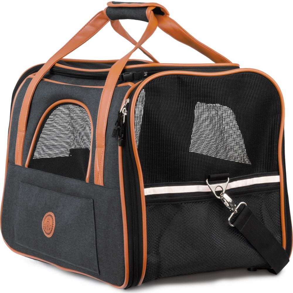 HUND IST KÖNIG® Hundetasche Katzentasche bis 8kg | robust & formstabil | faltbar & platzsparend