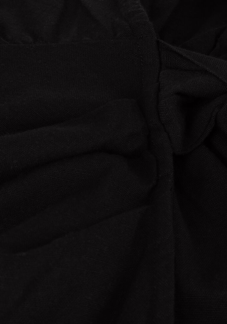 ALIX THE LABEL zwarte alix the label mini jurk ladies woven linen look wrap dress