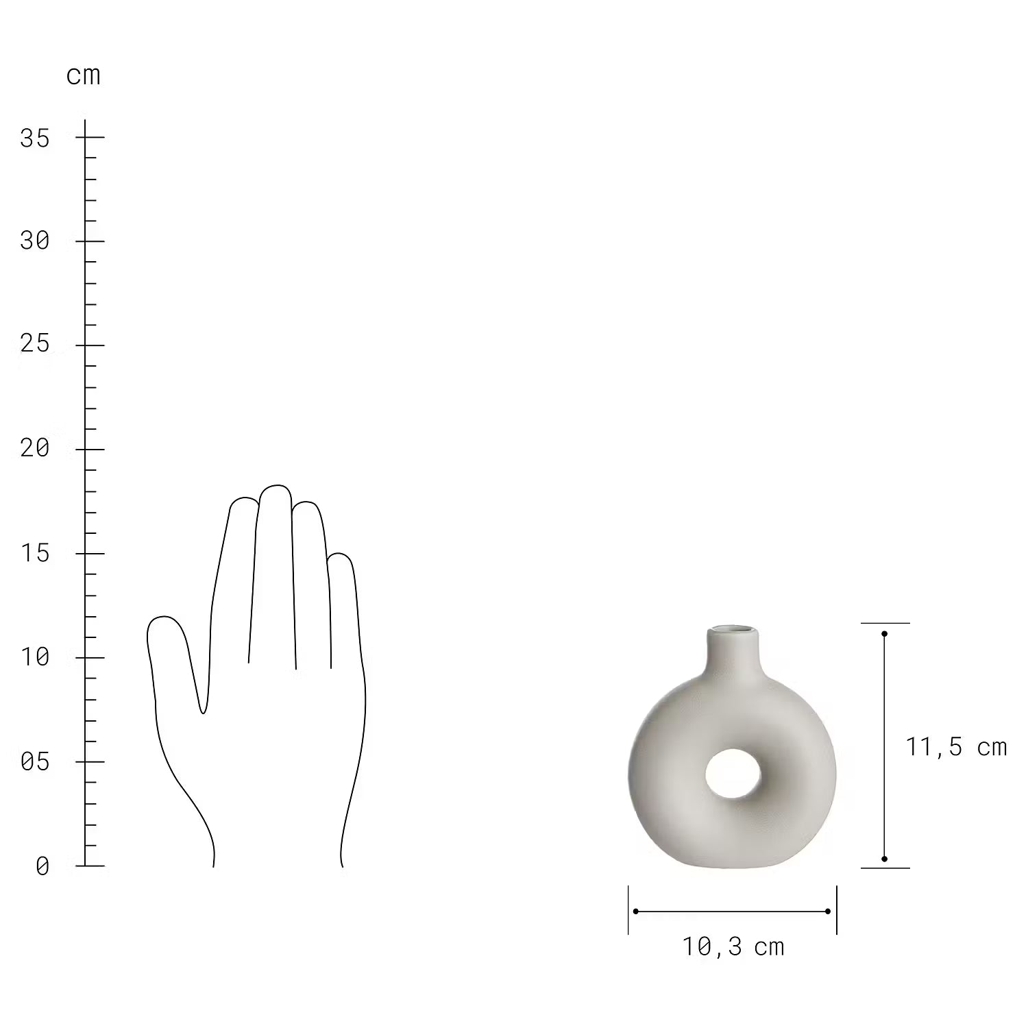 LOOP Vase 3er-Set