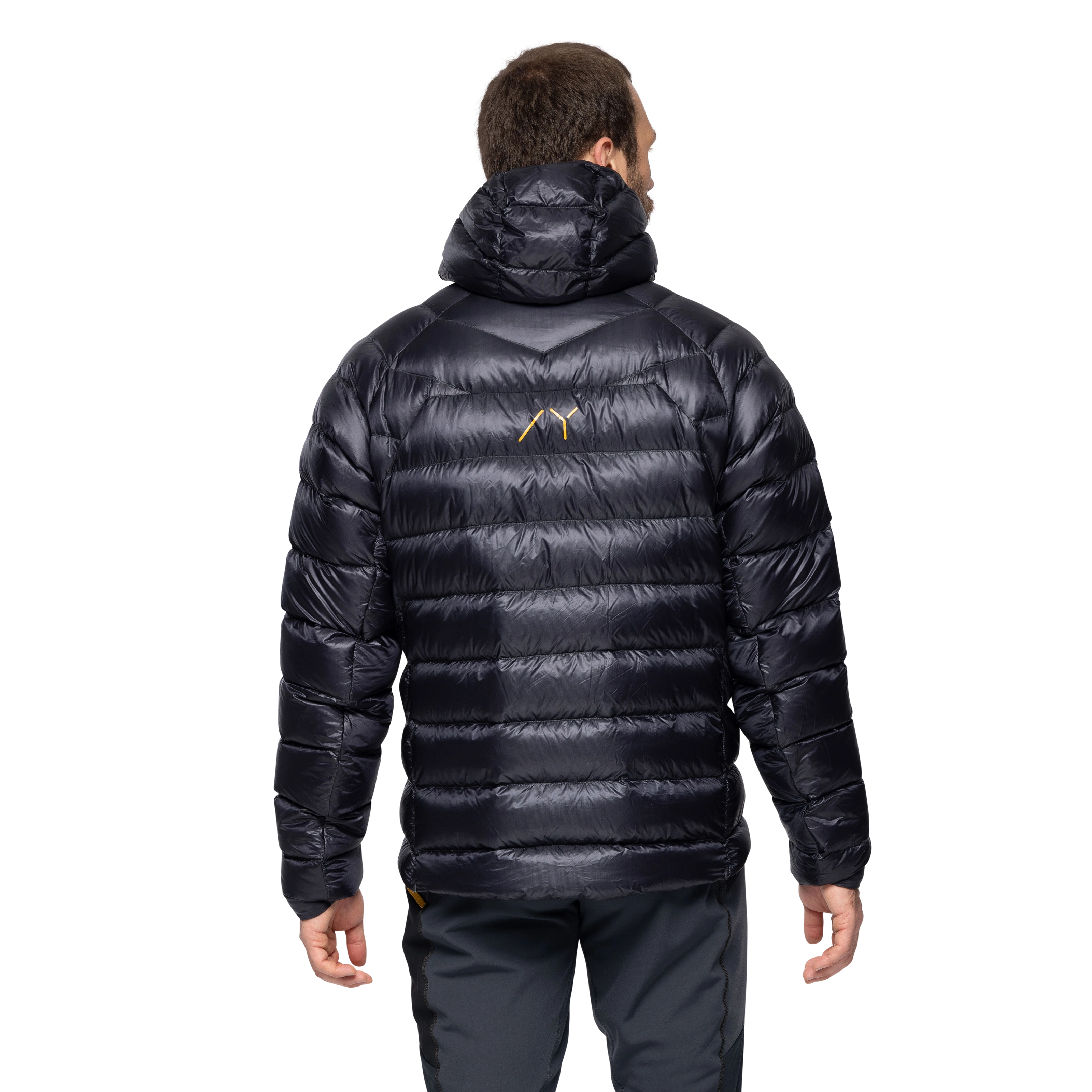 Y LightLine Weightless Down Jacket Hood Men Dark Shadow Grey