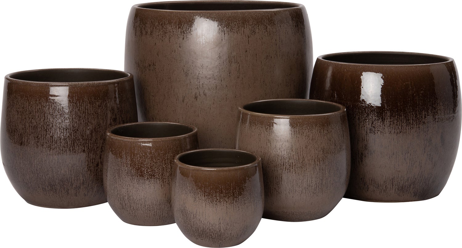 Intratuin bloempot Feda bruin D 26 H 26 cm