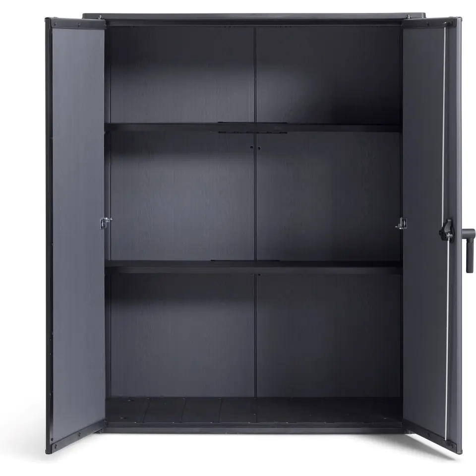 Keter Cortina Alto Opbergkast - 1400L - 140x73.6x170.4cm - Grijs