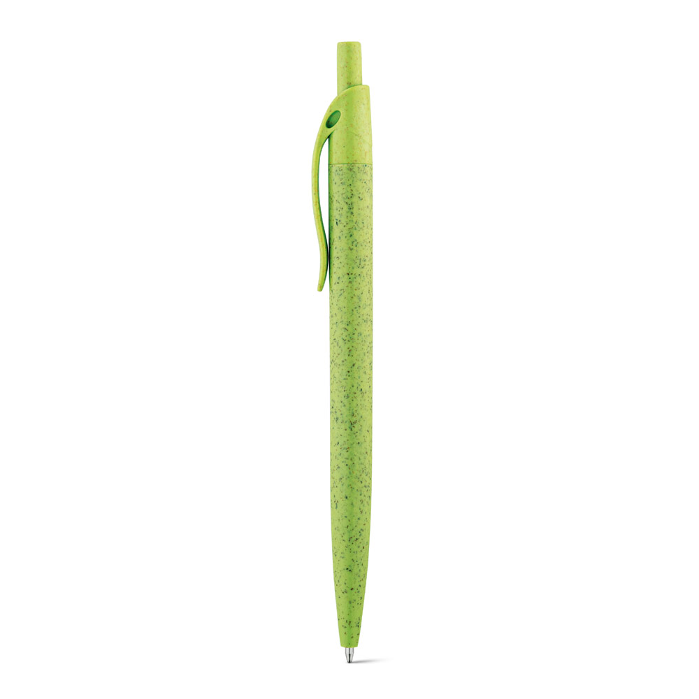 hi!dea 81168 - Stylo à bille en fibre de paille de blé et ABS avec clip
