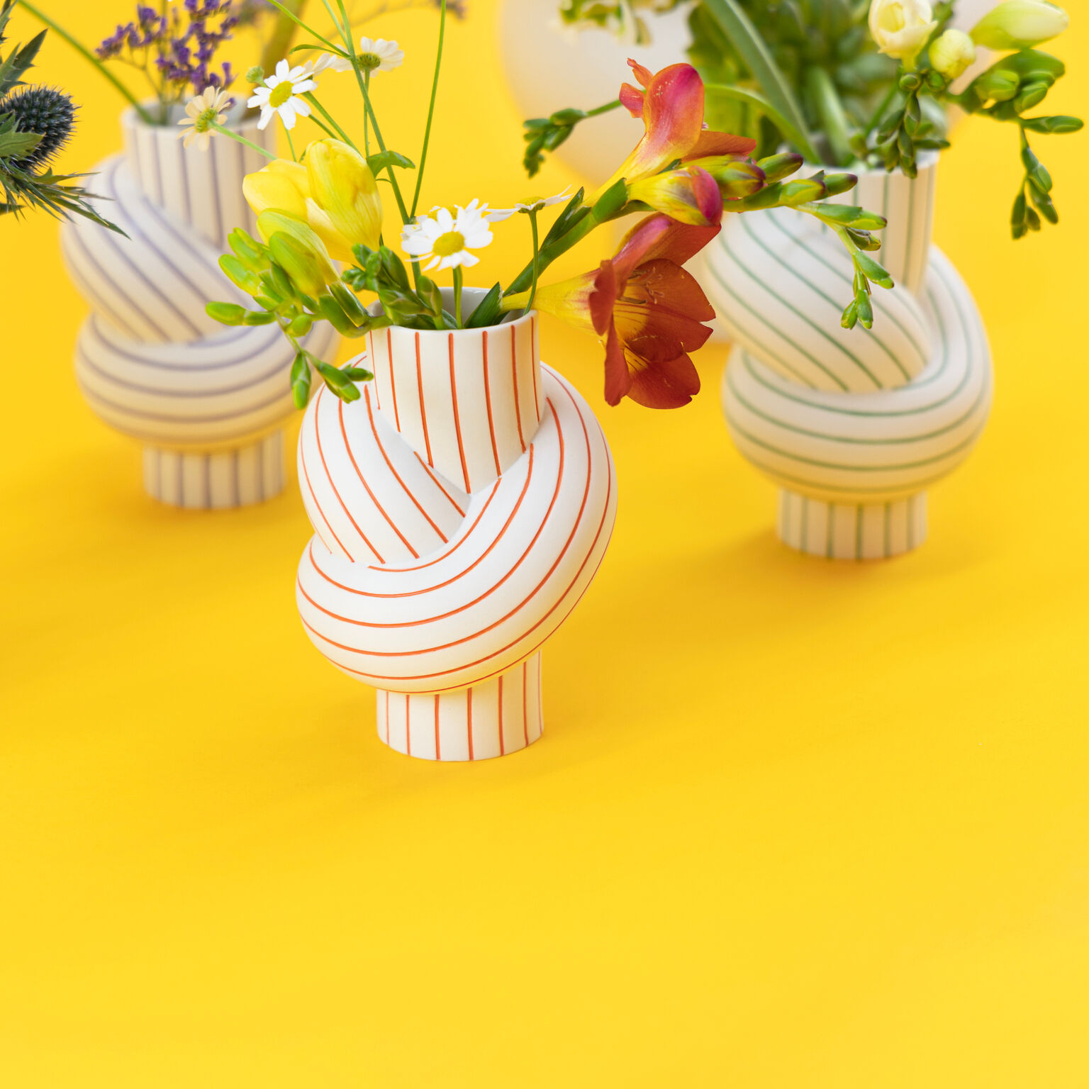 Node Stripes Mango Vase 12 cm