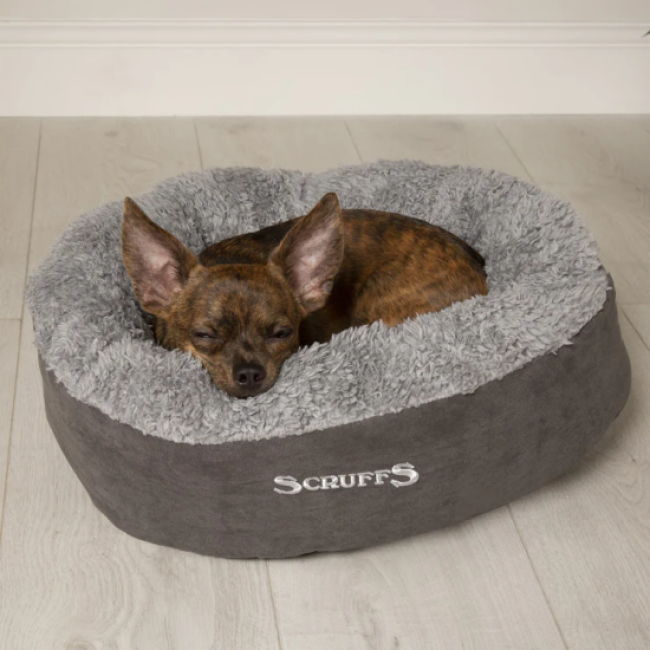 Cosy cat bed Scruff gris pour chat et petit chien