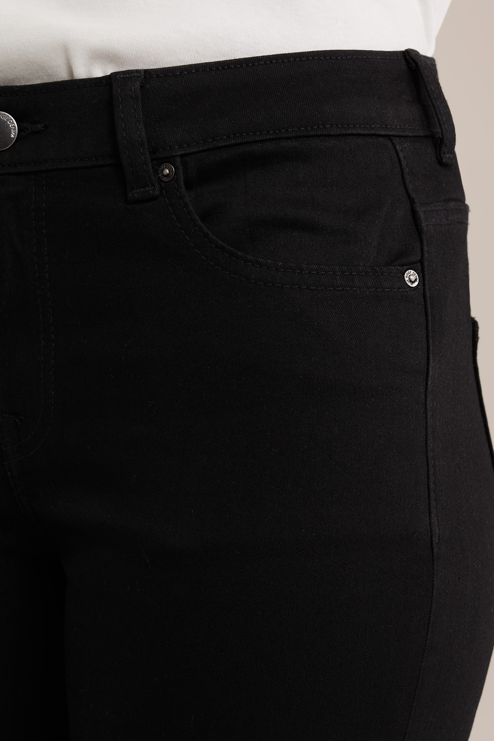 mid rise bootcut jeans met superstretch Blue Ridge Zwart
