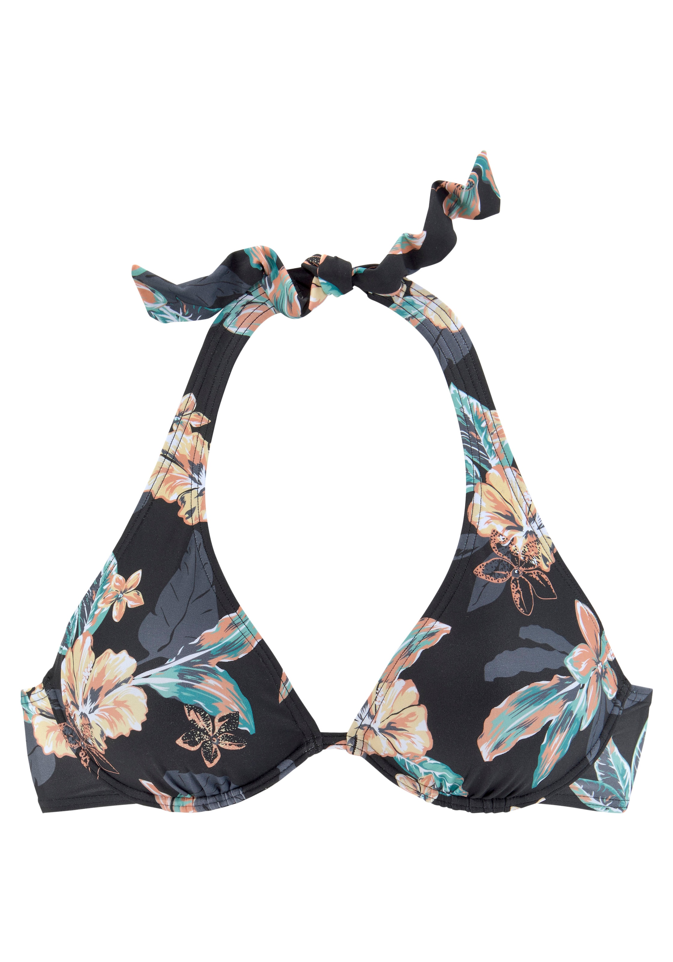 Venice Beach Bügel-Bikini-Top »Lori« Druck mit trendigen Hibiskusblüten, herausnehmbare Softcups