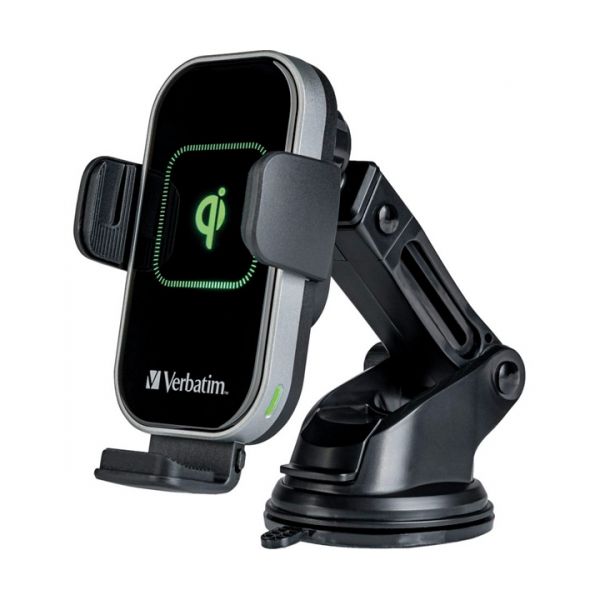 CARREGADOR RAPIDO E SUPORTE CARRO VERBATIM FWC-02 QI WIRELESS - 49553