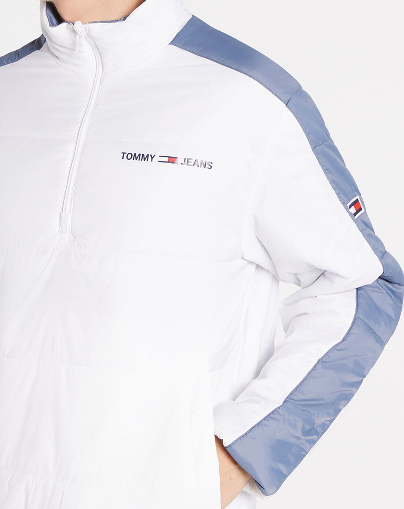 Tommy Jeans Blouson réversible enfilable bleu/blanc