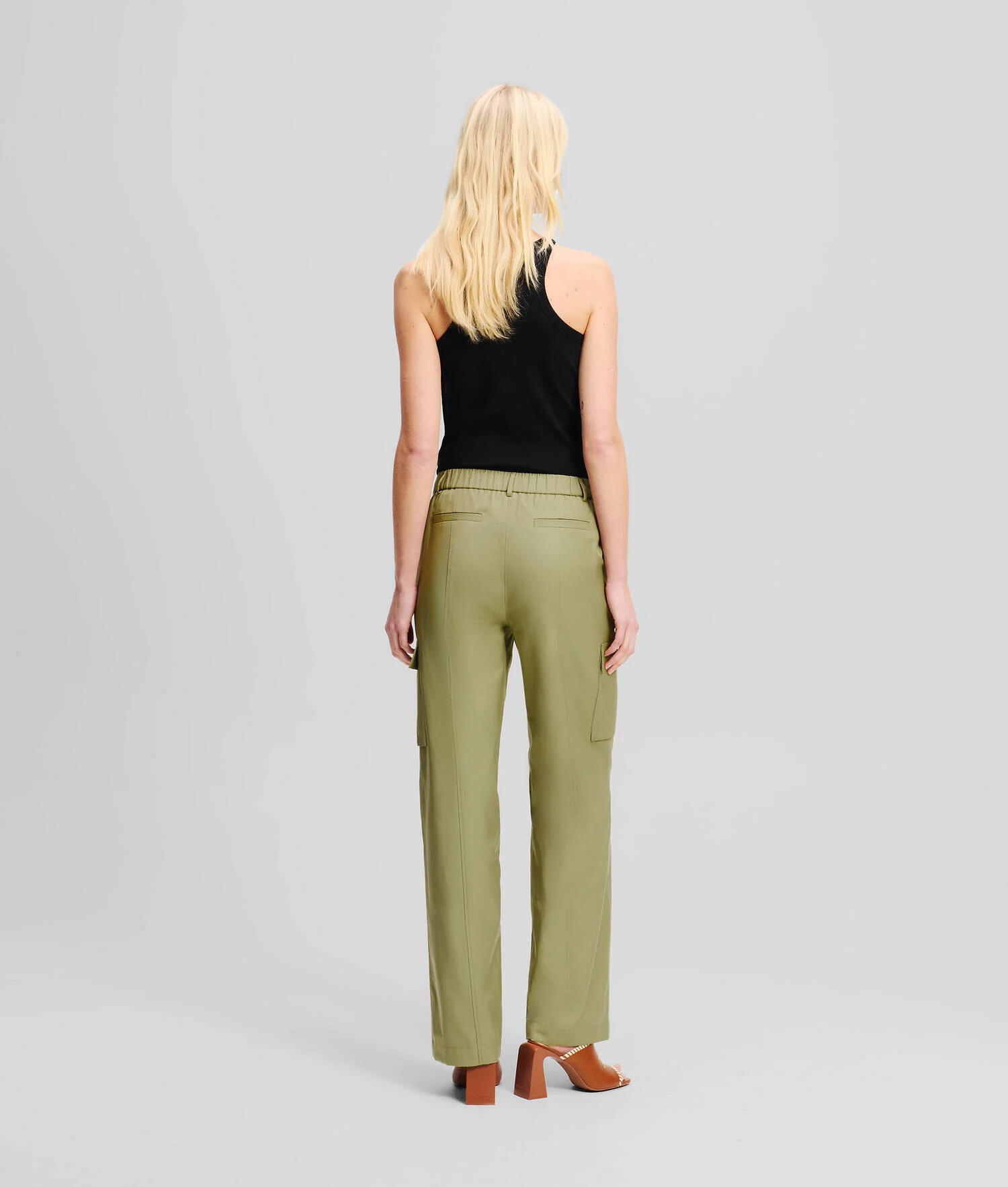 PANTALON CARGO - Vert d'huile