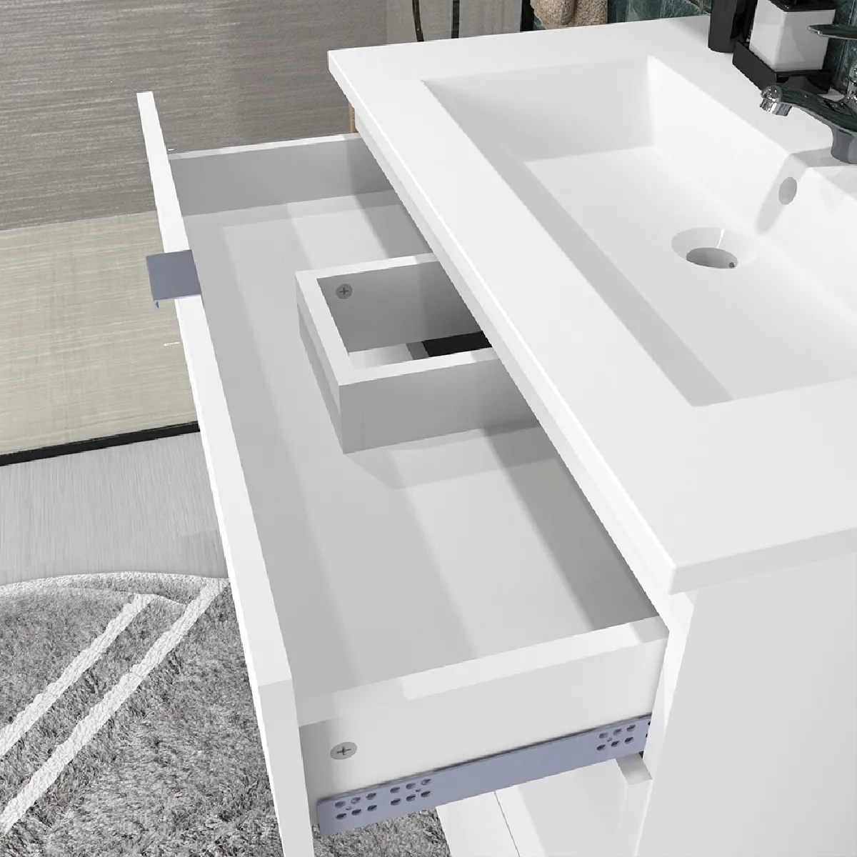 LE QUAI DES AFFAIRES Meuble sous-vasque 80 cm Blanc