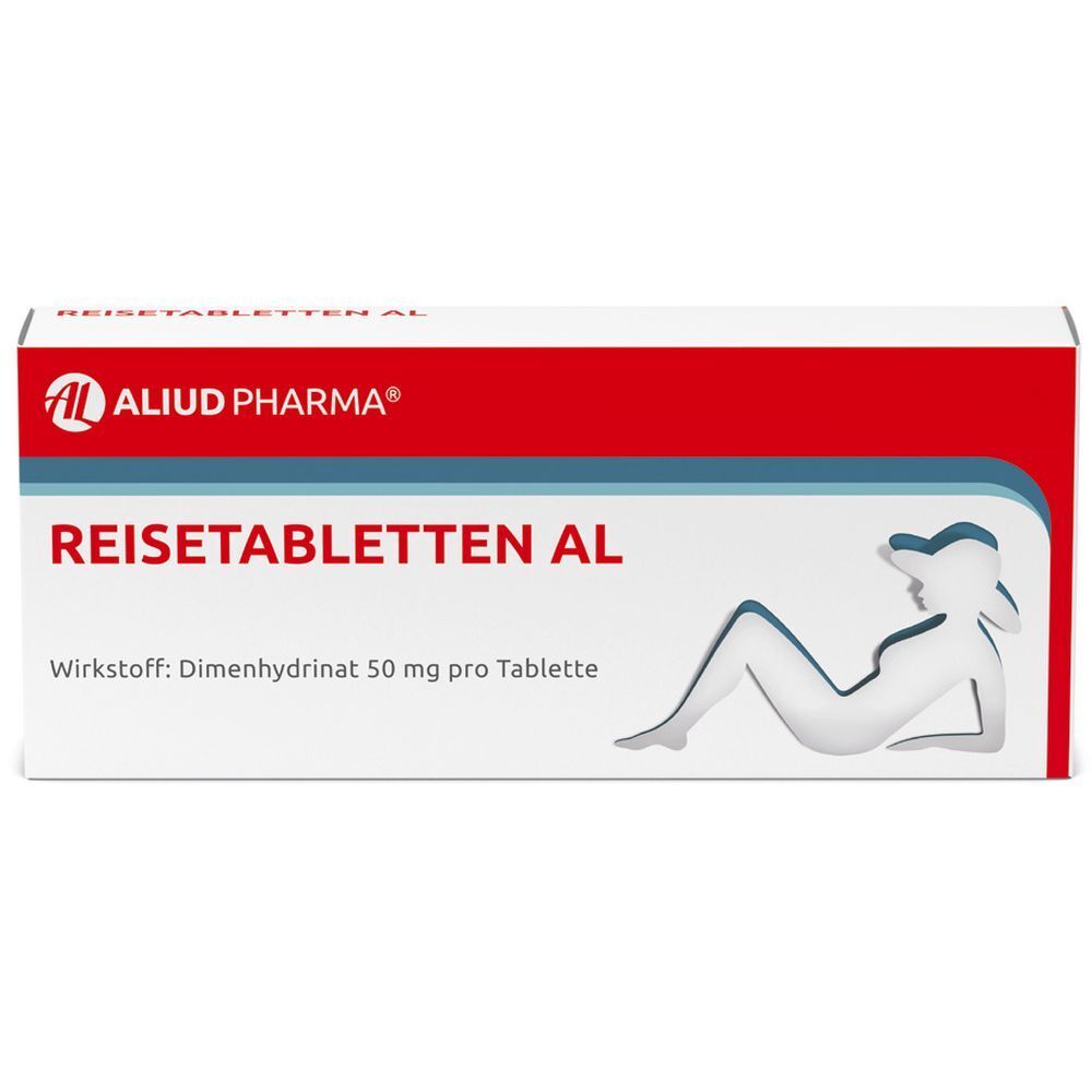 Reisetabletten AL bei Schwindel, Übelkeit und Erbrechen