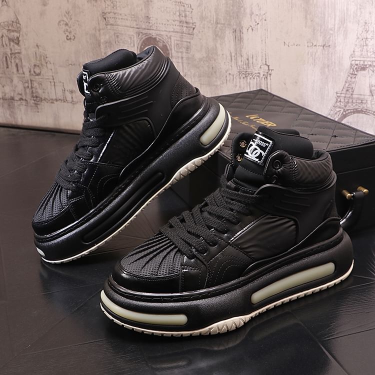 Mr Ozera - Platform Panel High Top Sneakers
