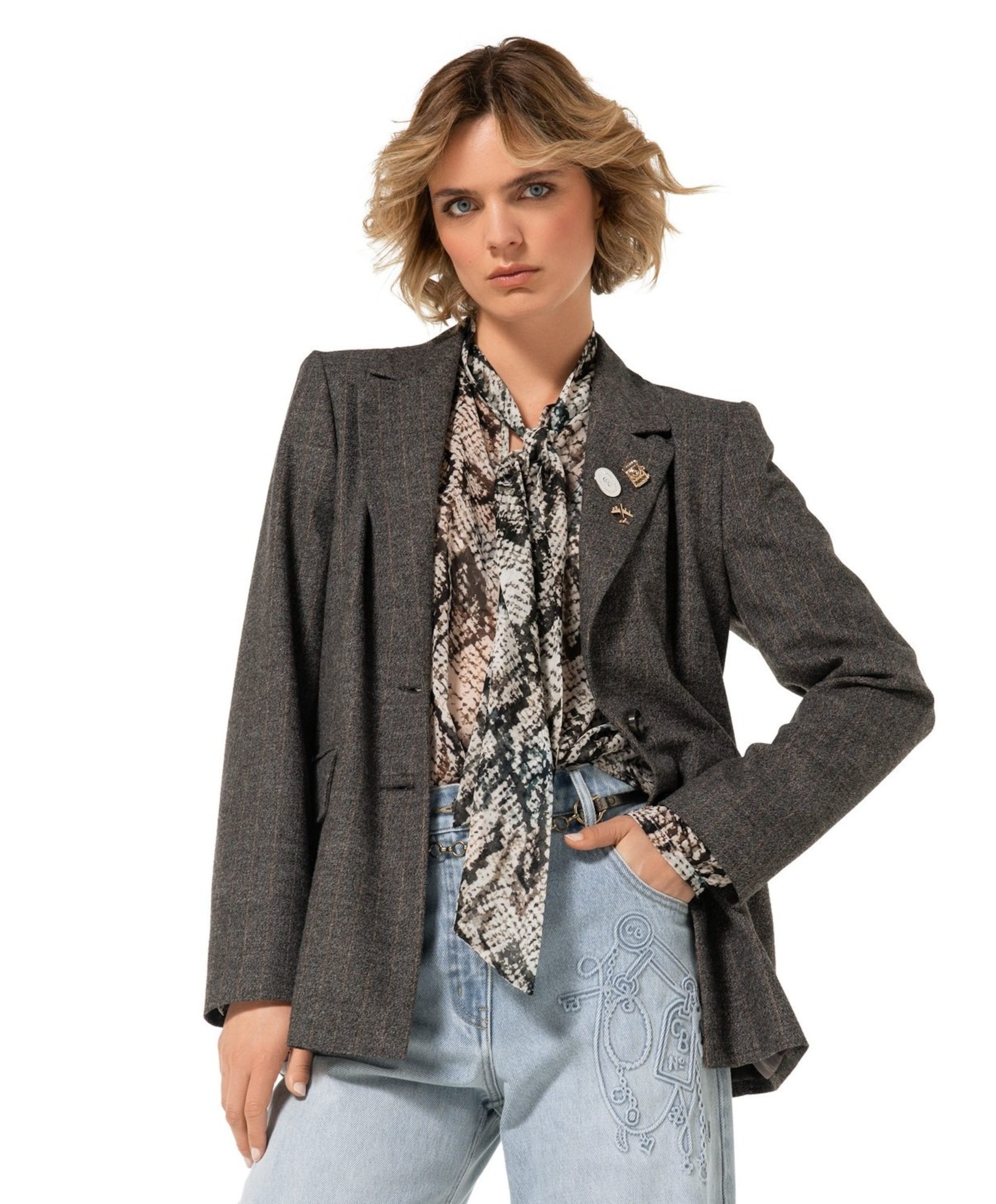 Caroline Biss Dames blazer grijs