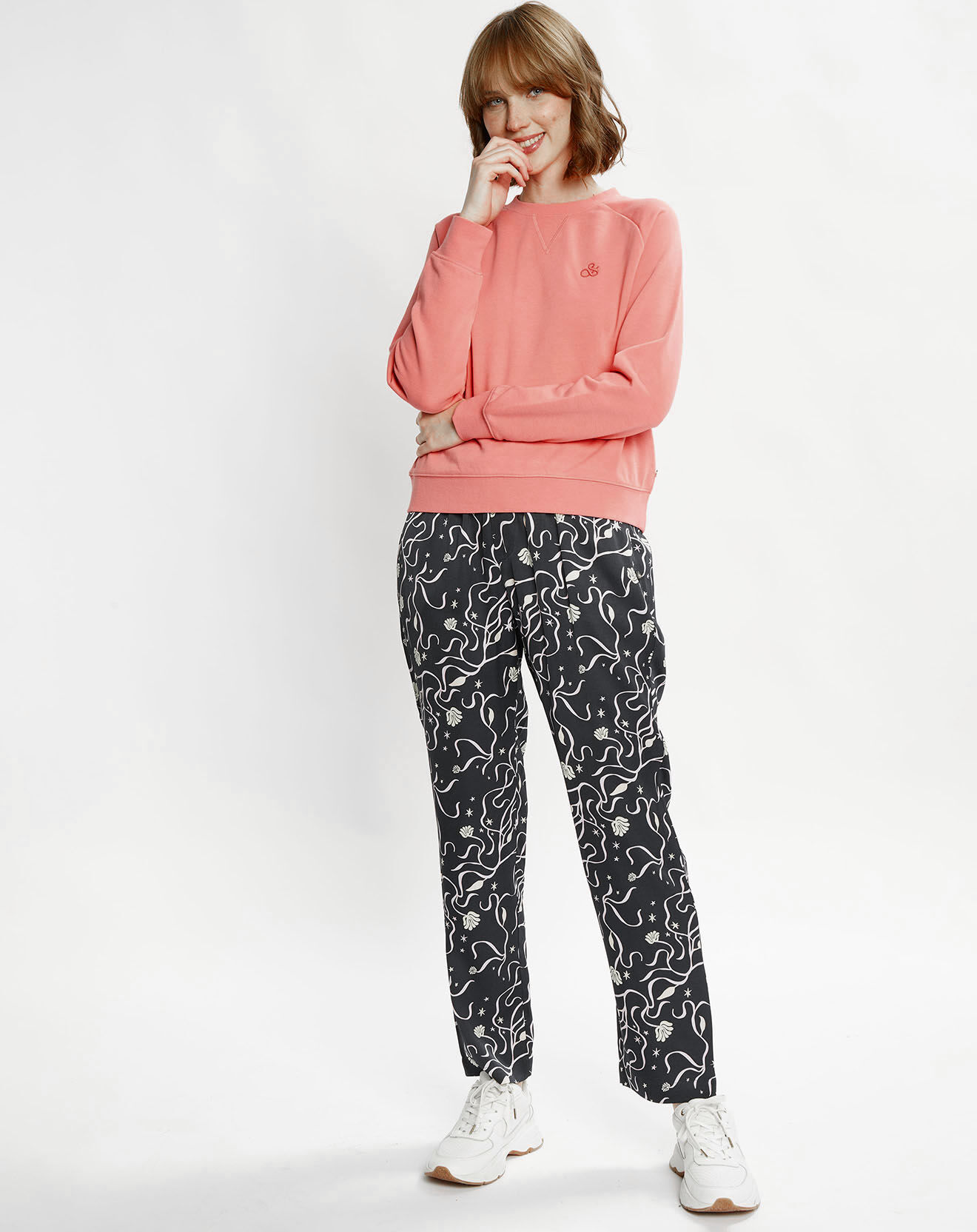 Scotch & Soda Sweat Crewneck Raglan rose