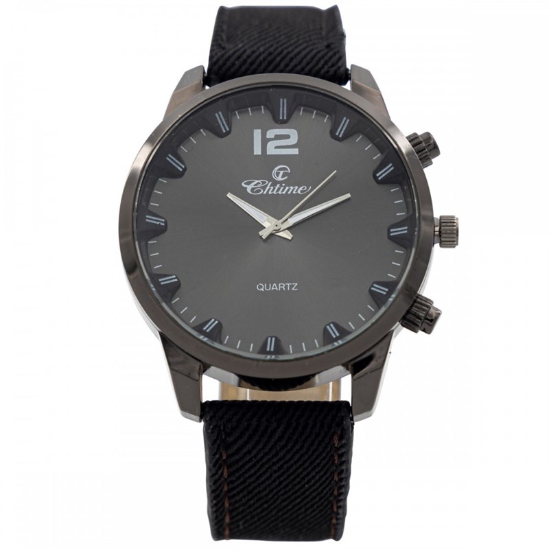 Montre pour Homme Bracelet Noir CHTIME