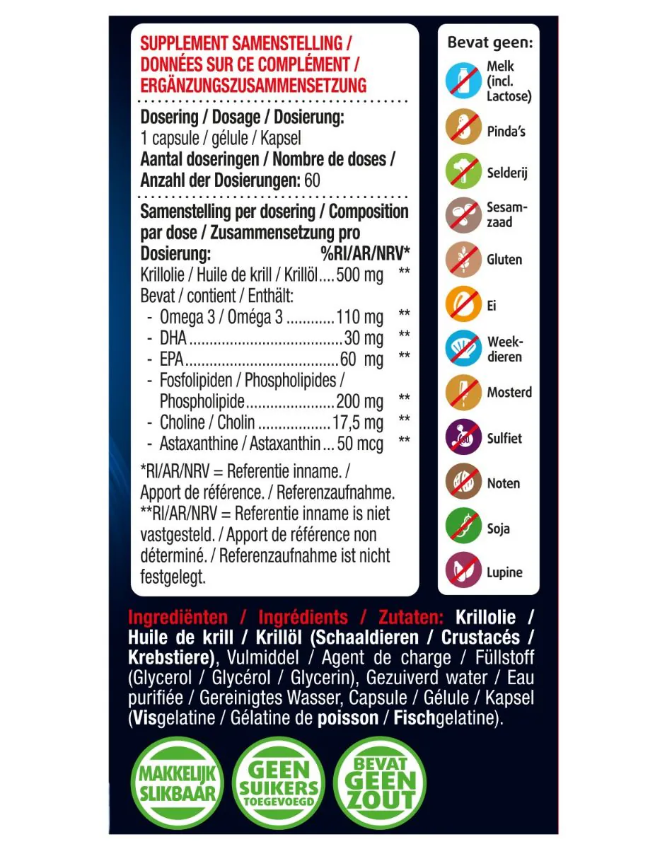 Omega 3 Krill olie 500 mg