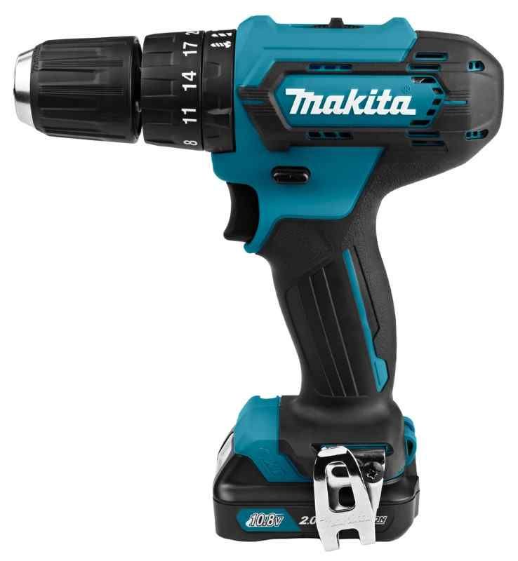 Makita HP333DSAJ 12V Max klopboor-/schroefmachine set (2x2.0Ah) in Mbox