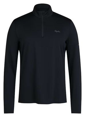 T-Shirt Technique Manches Longues Rapha Active Half Zip Noir/Gris