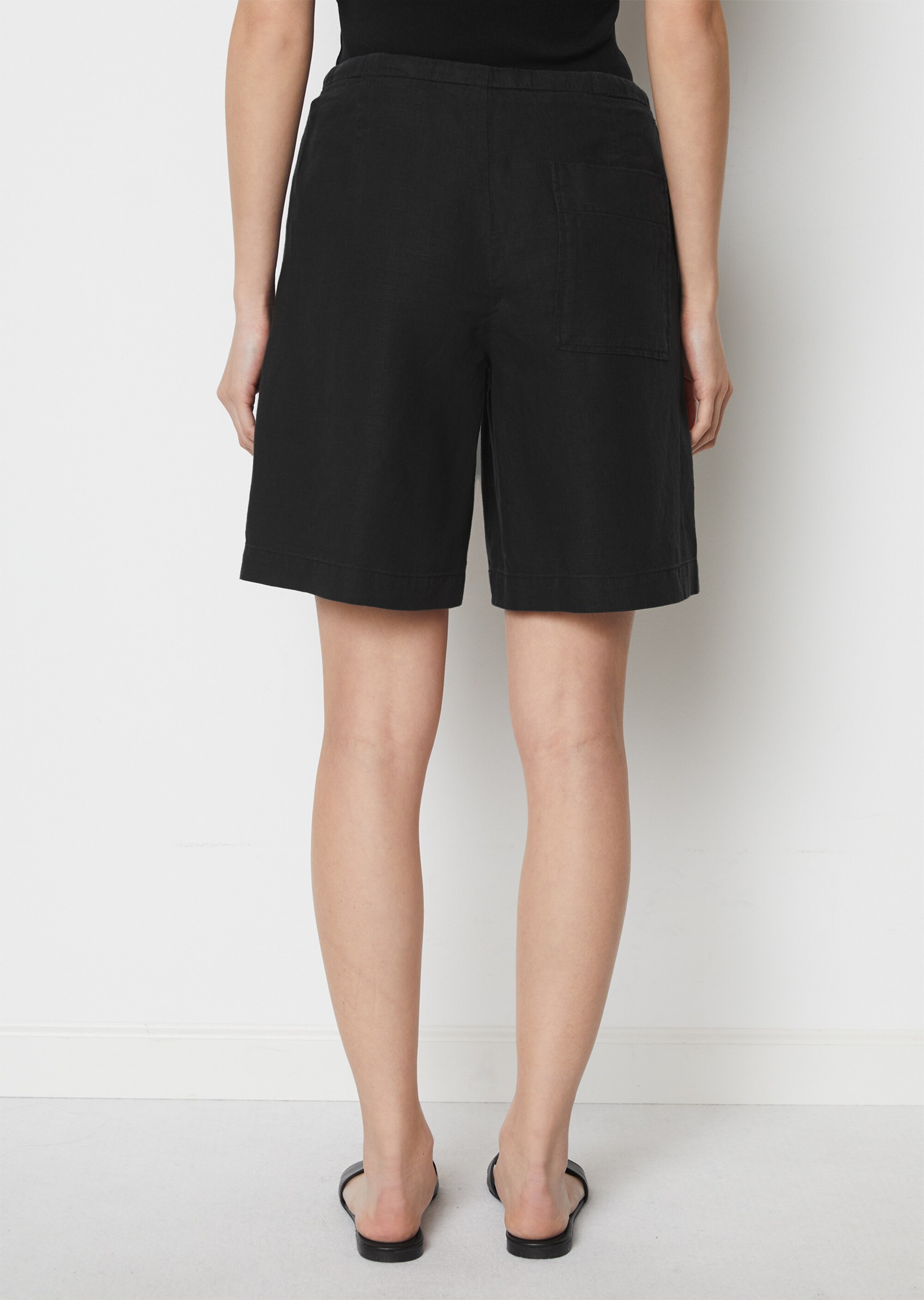Shorts straightaus reinem Leinen