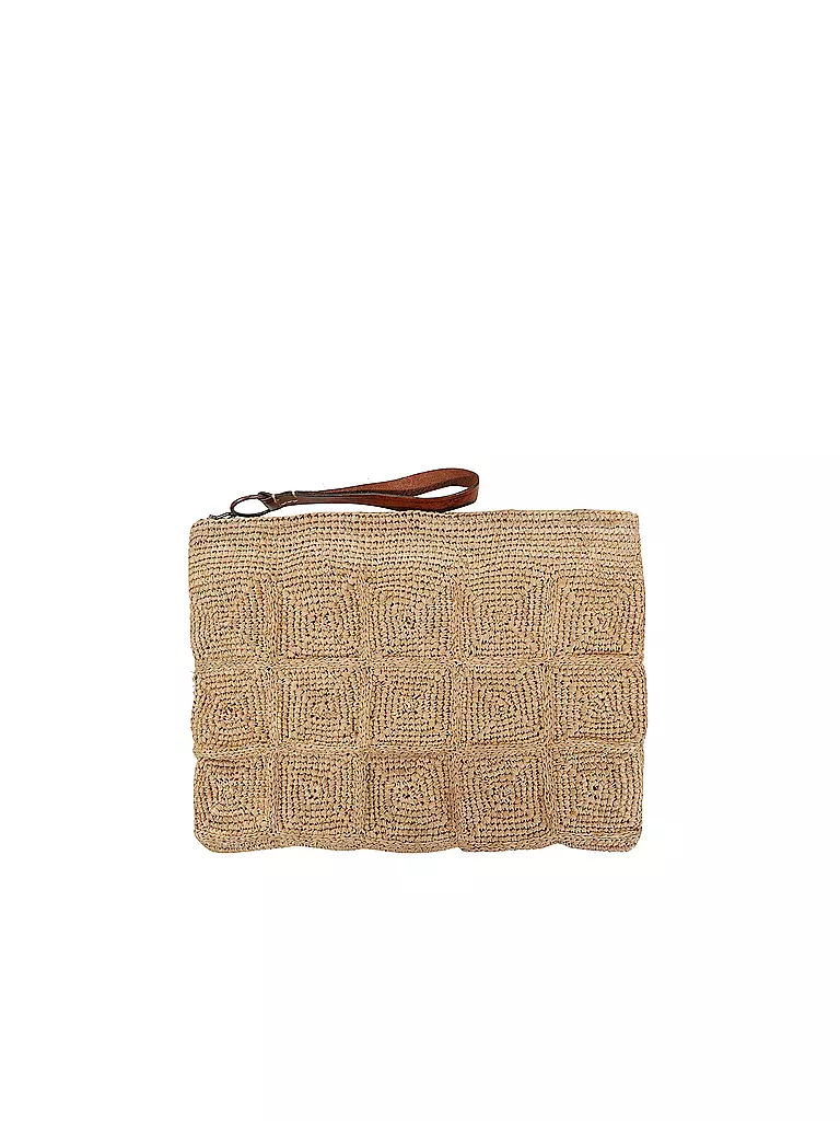 IBELIV Strohtasche - Clutch TANALA beige